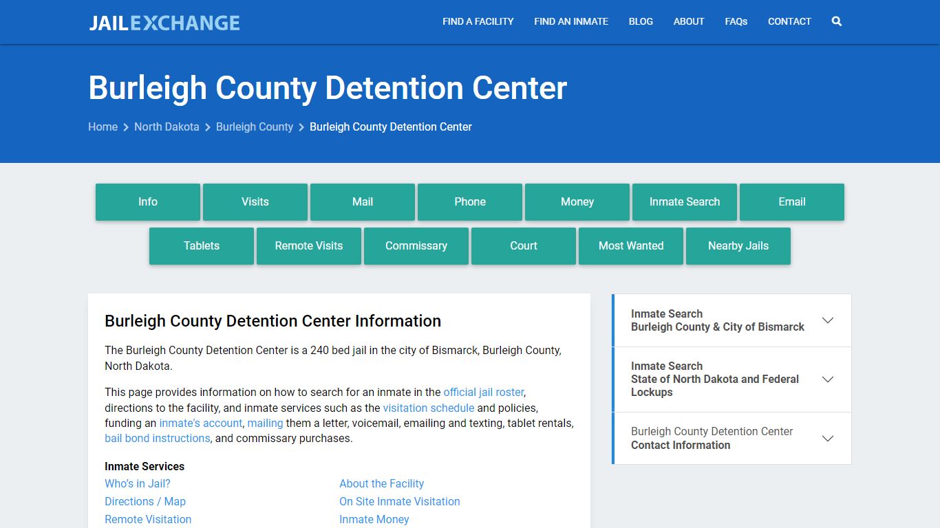 Burleigh County Detention Center - Jail Exchange